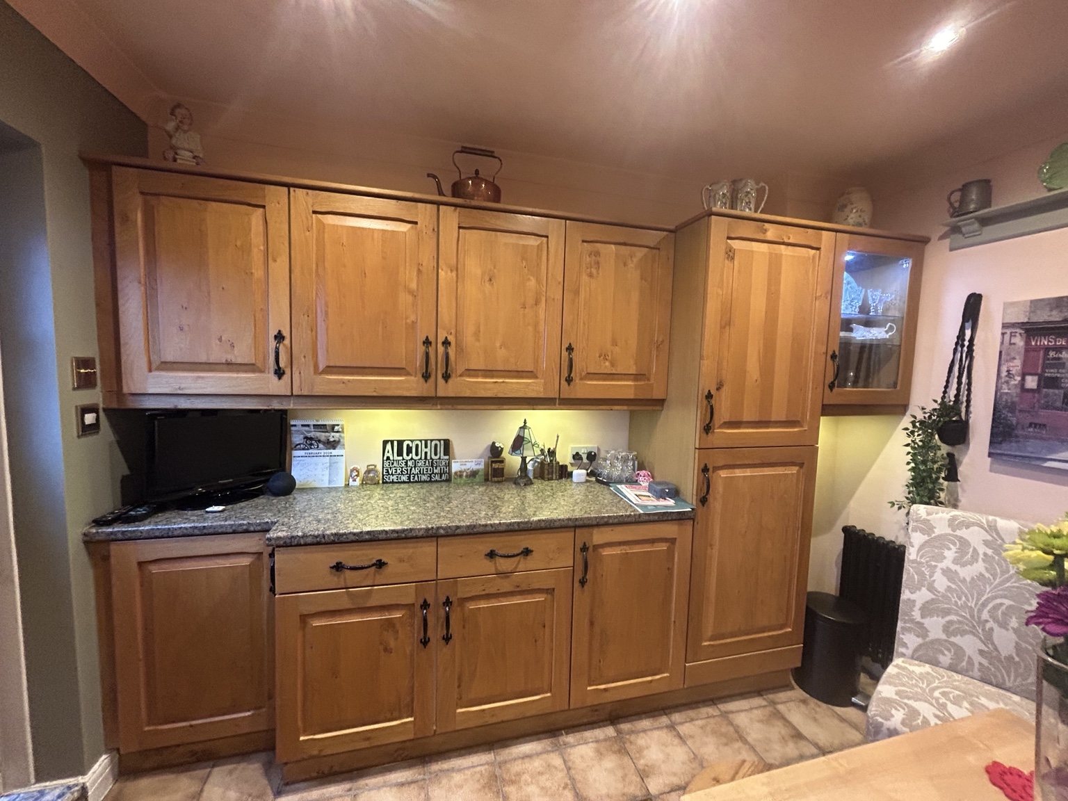 Kitchen door spraying and refurbishment